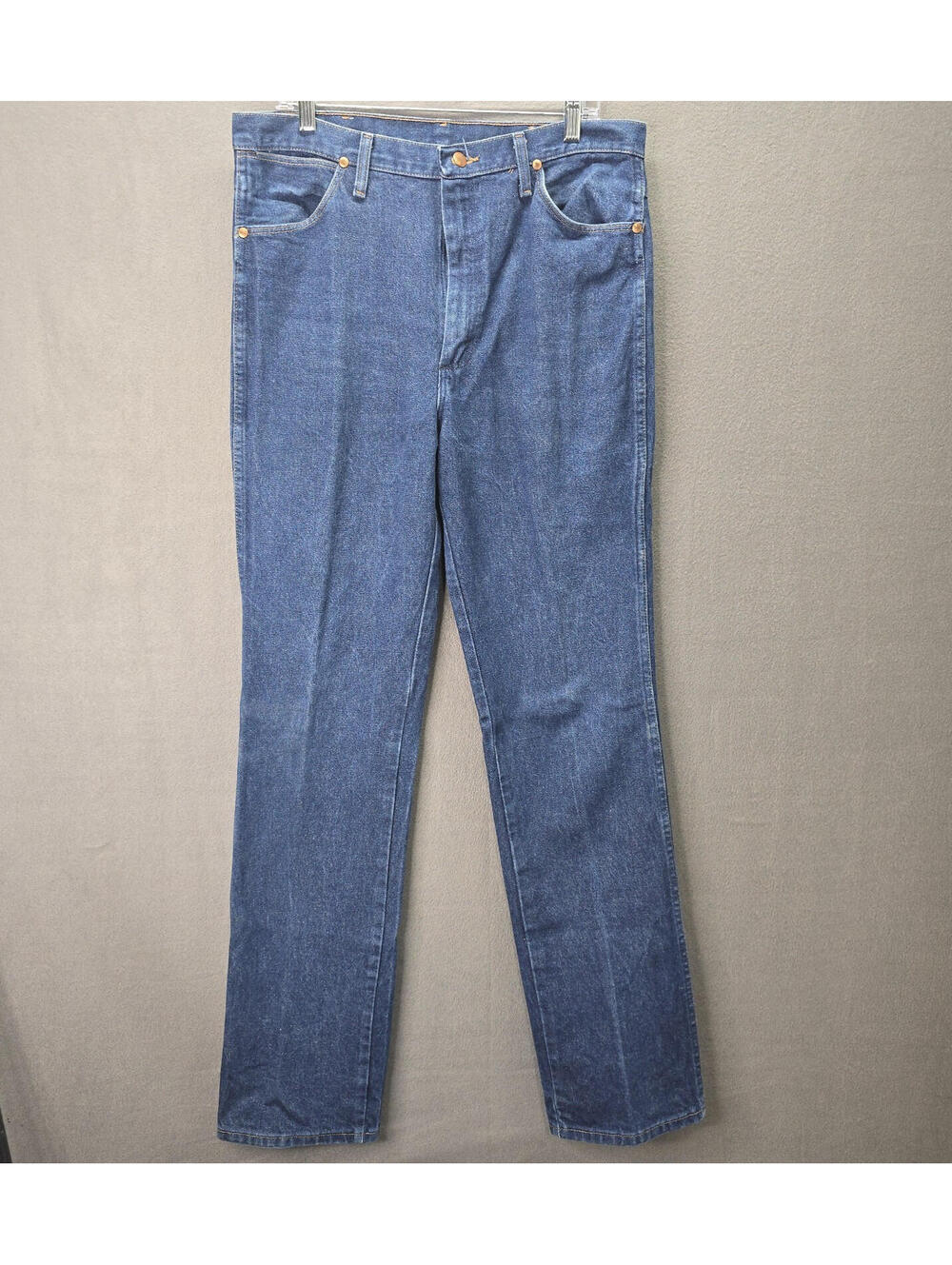 Wrangler 936DEN Cowboy Cut Slim Fit Jeans Men's 36x36 Blue Rigid Denim US Fabric